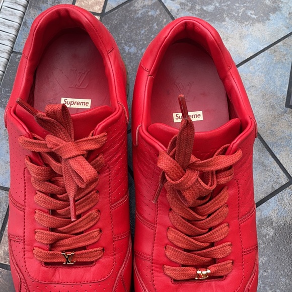 Supreme Louis Vuitton gum bottom red - Picture 2 of 8